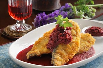 Fukienese deep-fried fish with red wine paste
